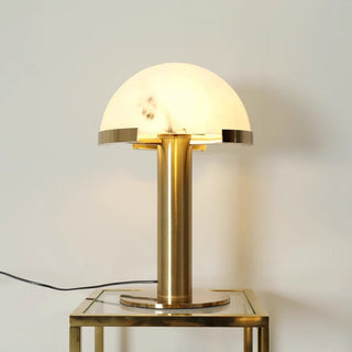 Ibera Lampe de Table en Albâtre et Métal