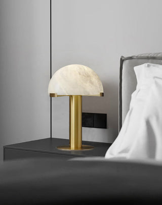 Ibera Lampe de Table en Albâtre et Métal