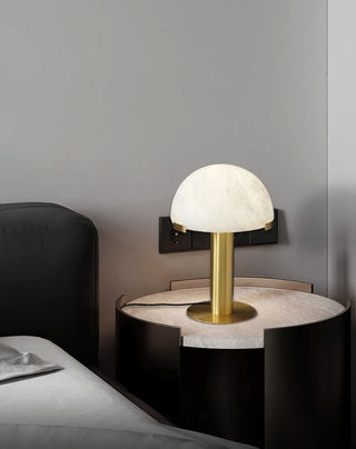 Ibera Lampe de Table en Albâtre et Métal
