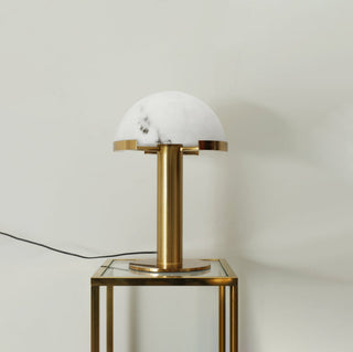 Ibera Lampe de Table en Albâtre et Métal