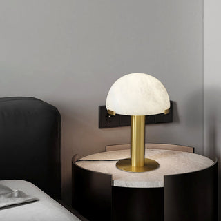 Ibera Lampe de Table en Albâtre et Métal