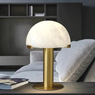 Ibera Lampe de Table en Albâtre et Métal