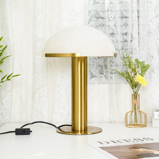 Ibera Lampe de Table en Albâtre et Métal