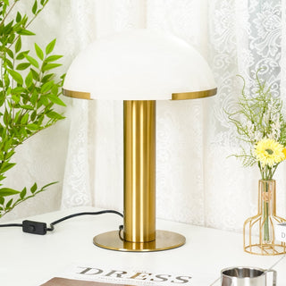 Ibera Lampe de Table en Albâtre et Métal