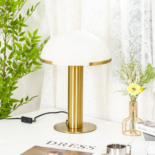 Ibera Lampe de Table en Albâtre et Métal
