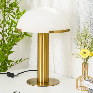 Ibera Lampe de Table en Albâtre et Métal