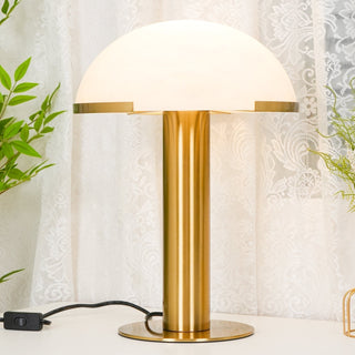 Ibera Lampe de Table en Albâtre et Métal