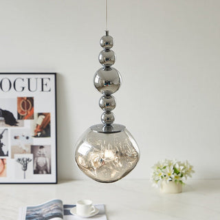 Valentina Suspension Luminaire LED Retro Chrome Métal/Acrylique Chambre Salon