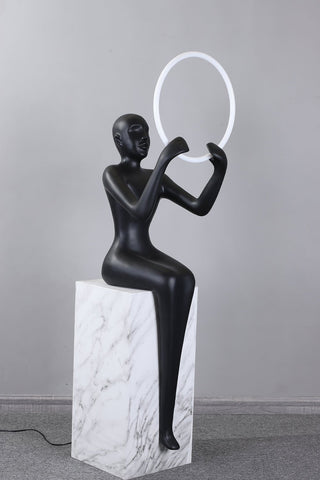 Orelaielle Lampadaire Sculptural Noir