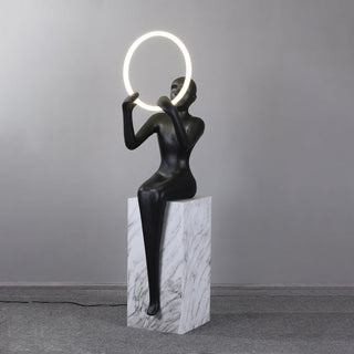 Orelaielle Lampadaire Sculptural Noir