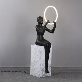 Orelaielle Lampadaire Sculptural Noir