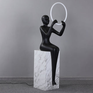 Orelaielle Lampadaire Sculptural Noir
