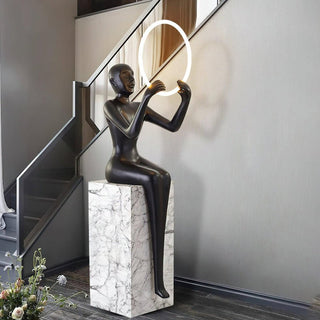 Orelaielle Lampadaire Sculptural Noir