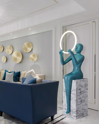 Orelaielle Lampadaire Sculptural Noir