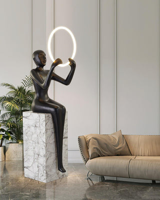 Orelaielle Lampadaire Sculptural Noir