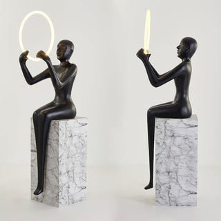 Orelaielle Lampadaire Sculptural Noir