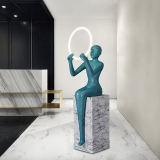 Orelaielle Lampadaire Sculptural Noir