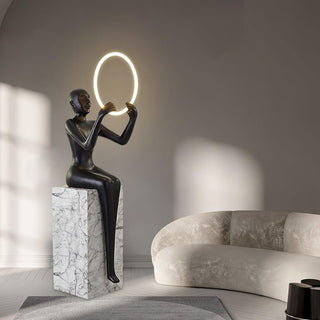 Orelaielle Lampadaire Sculptural Noir
