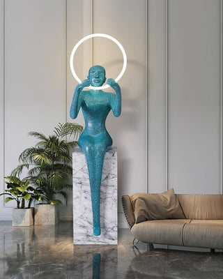 Orelaielle Lampadaire Sculptural Noir