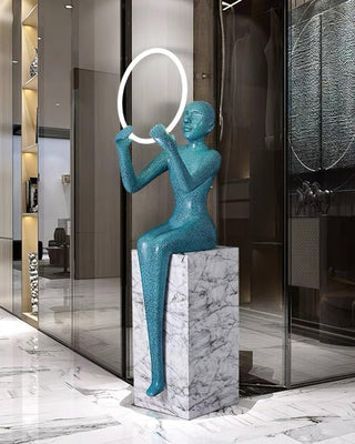 Orelaielle Lampadaire Sculptural Noir