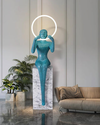 Orelaielle Lampadaire Sculptural Noir