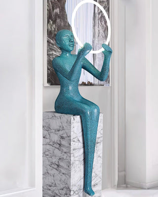 Orelaielle Lampadaire Sculptural Noir