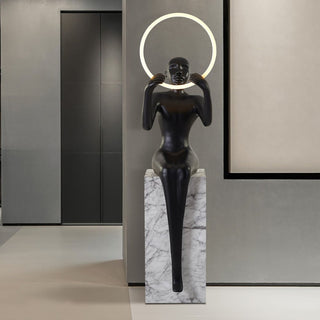 Orelaielle Lampadaire Sculptural Noir