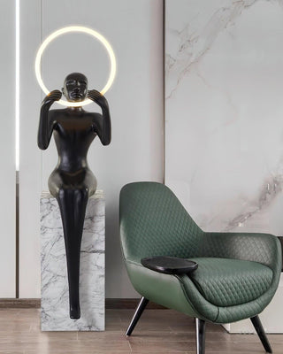 Orelaielle Lampadaire Sculptural Noir