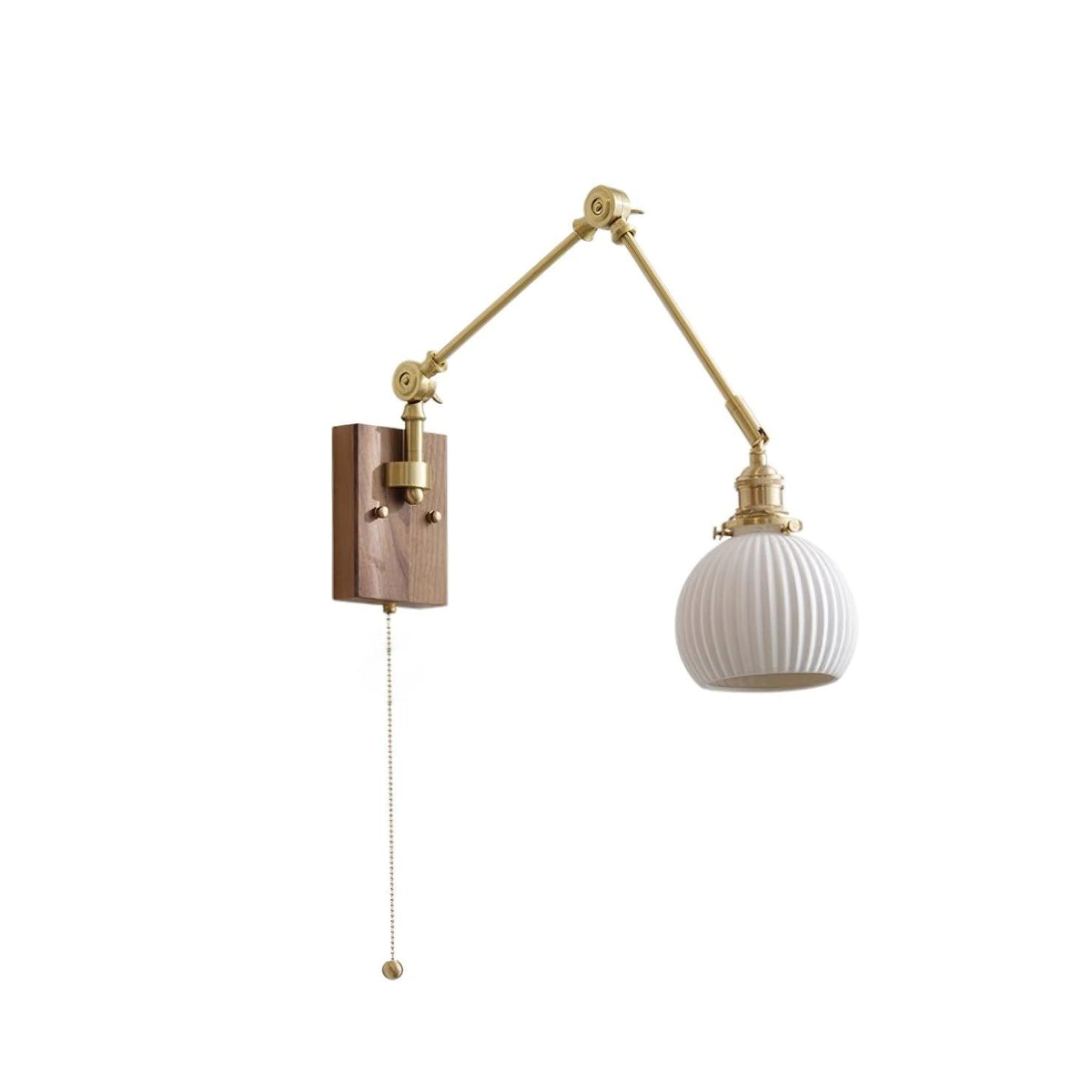 Vetra Vintage Adjustable Swing Arm Wall Lamp-Neutral Decor