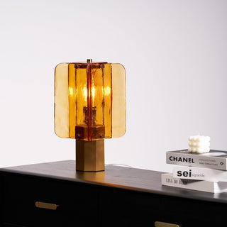 Yentix Lampe de Table en Verre