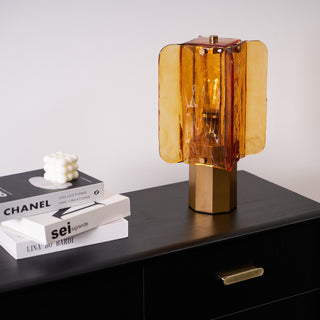 Yentix Lampe de Table en Verre