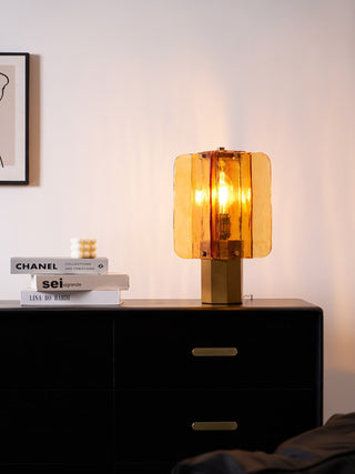 Yentix Lampe de Table en Verre