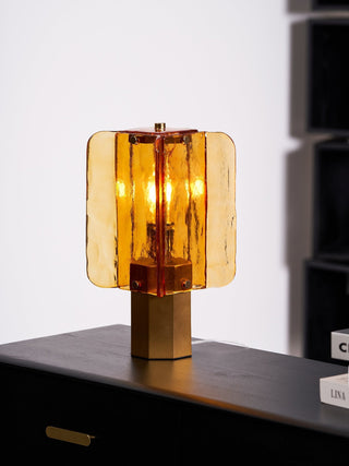 Yentix Lampe de Table en Verre