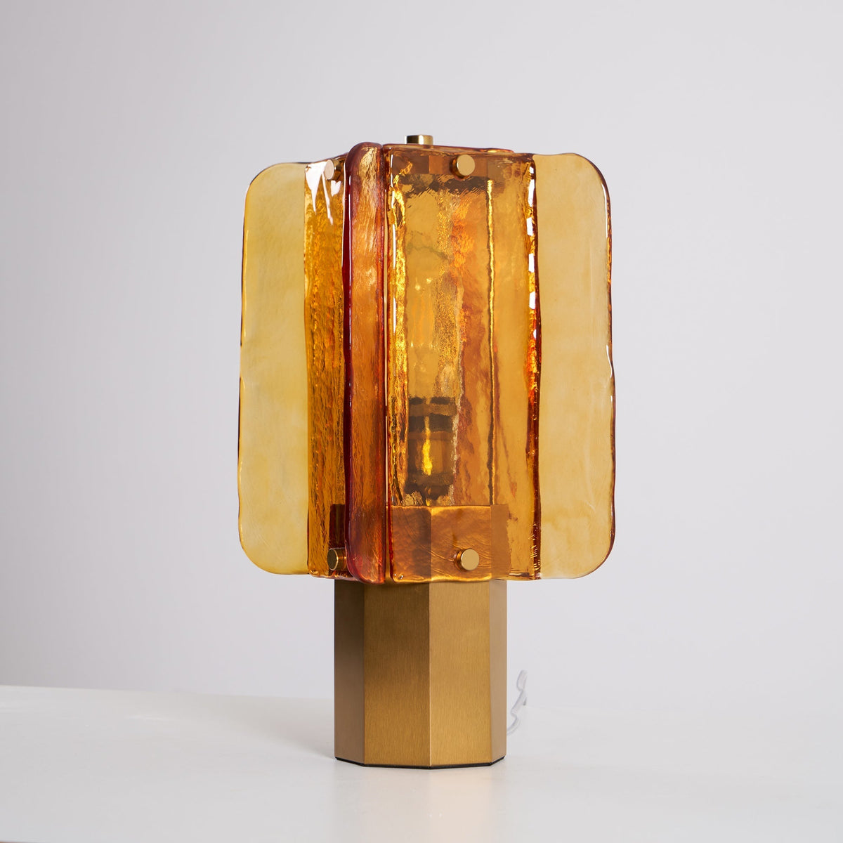Yentix Lampe de Table en Verre