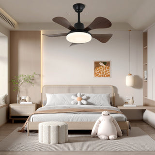 Plafonnier ventilateur Aveline en bois