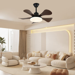 Plafonnier ventilateur Aveline en bois