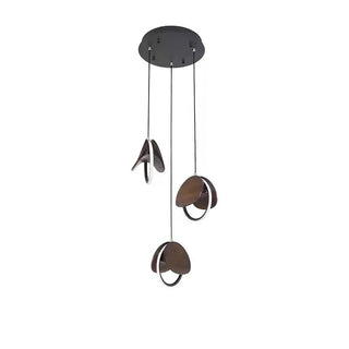Avvelen Géométrique Bois Pendentif Lumière