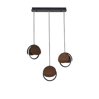 Avvelen Géométrique Bois Pendentif Lumière