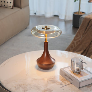 Orlan Lampe de Table en Bois Vintage