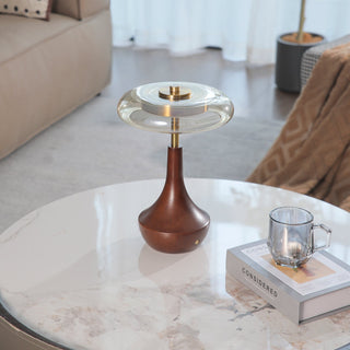 Orlan Lampe de Table en Bois Vintage