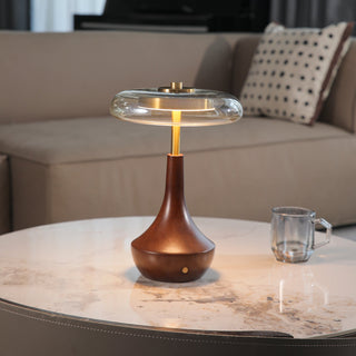 Orlan Lampe de Table en Bois Vintage