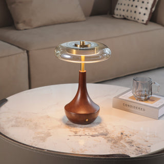 Orlan Lampe de Table en Bois Vintage