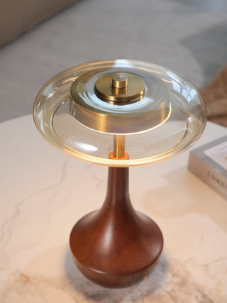 Orlan Lampe de Table en Bois Vintage