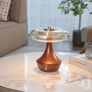 Orlan Lampe de Table en Bois Vintage