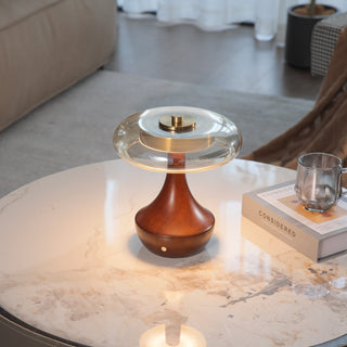 Orlan Lampe de Table en Bois Vintage