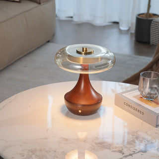 Orlan Lampe de Table en Bois Vintage