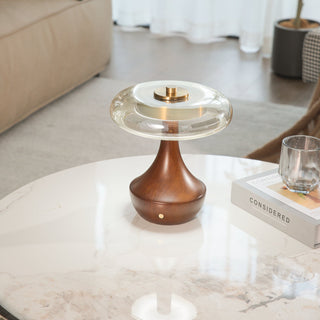 Orlan Lampe de Table en Bois Vintage