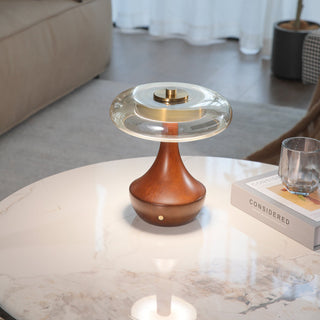 Orlan Lampe de Table en Bois Vintage