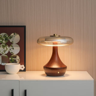 Orlan Lampe de Table en Bois Vintage