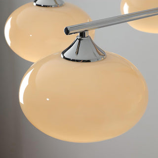 Lustra Lustre en Verre Persimmon Mid-Century 8 Lumières